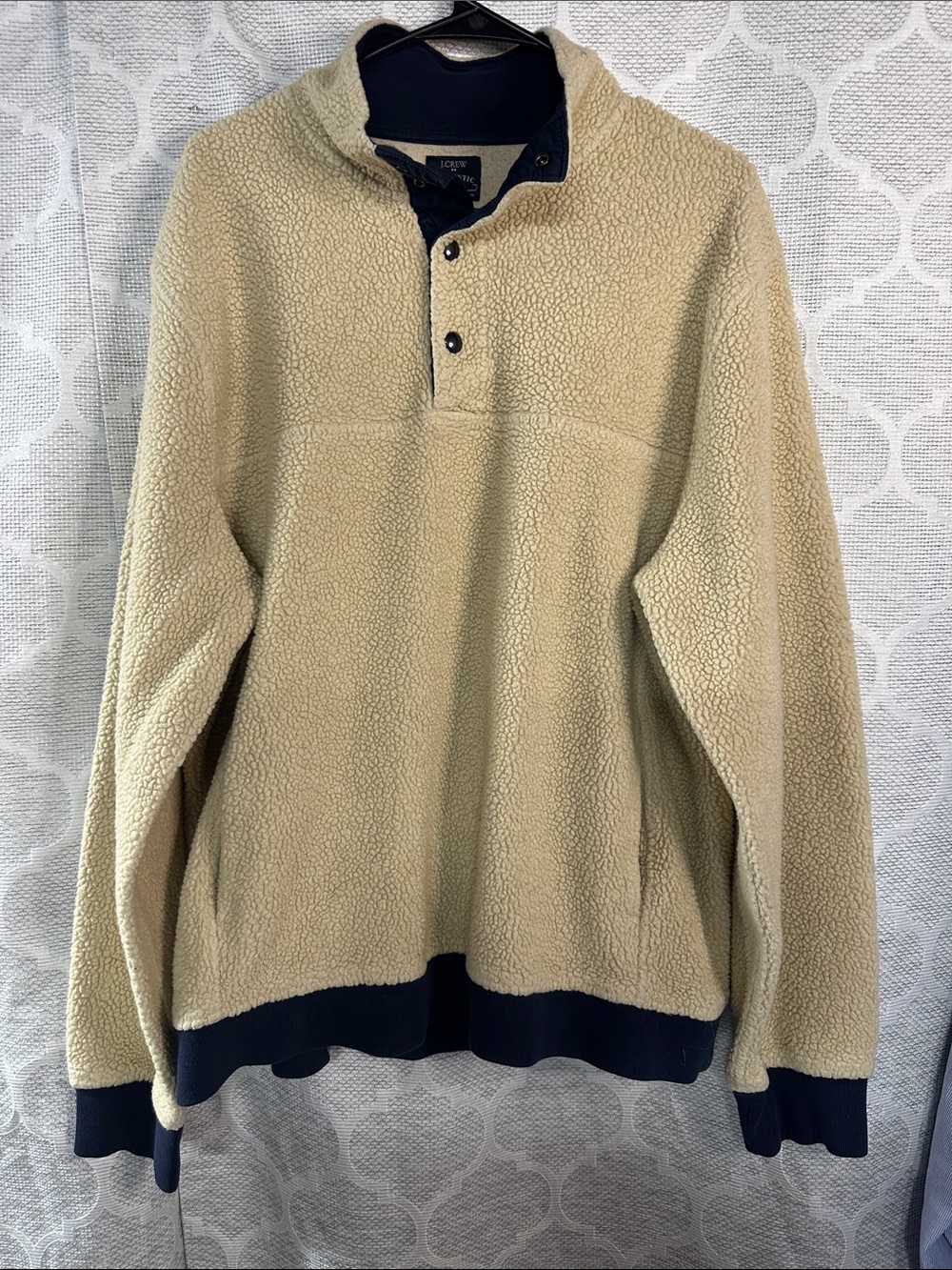 J. Crew Heritage Sherpa Fleece Snap Button men’s xl